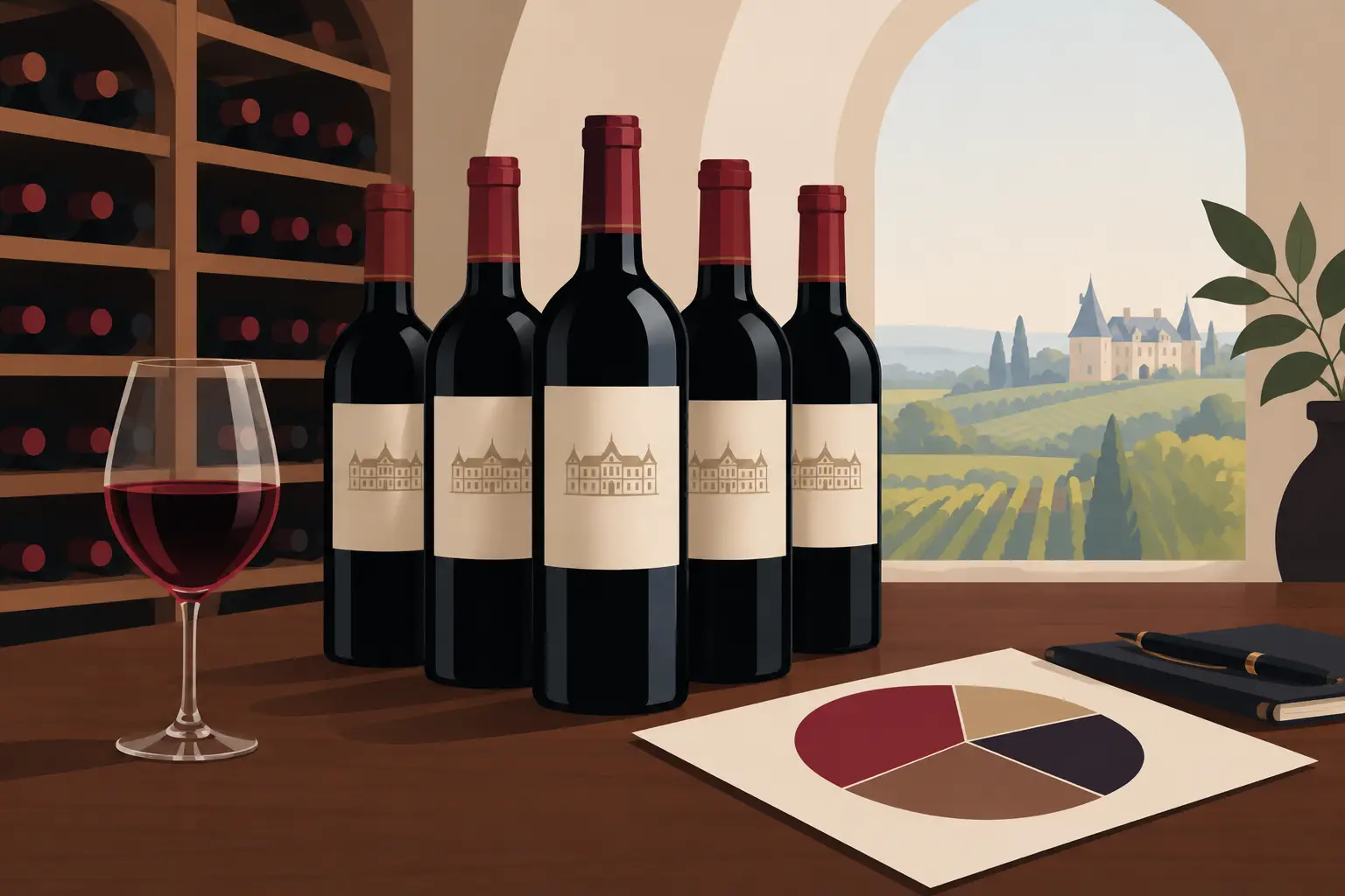 Bordeaux Portfolio Allocation for a Fine-Wine Cellar