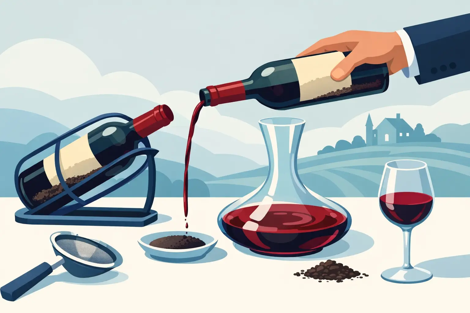 How to Decant Aged Bordeaux Without Disturbing Sediment